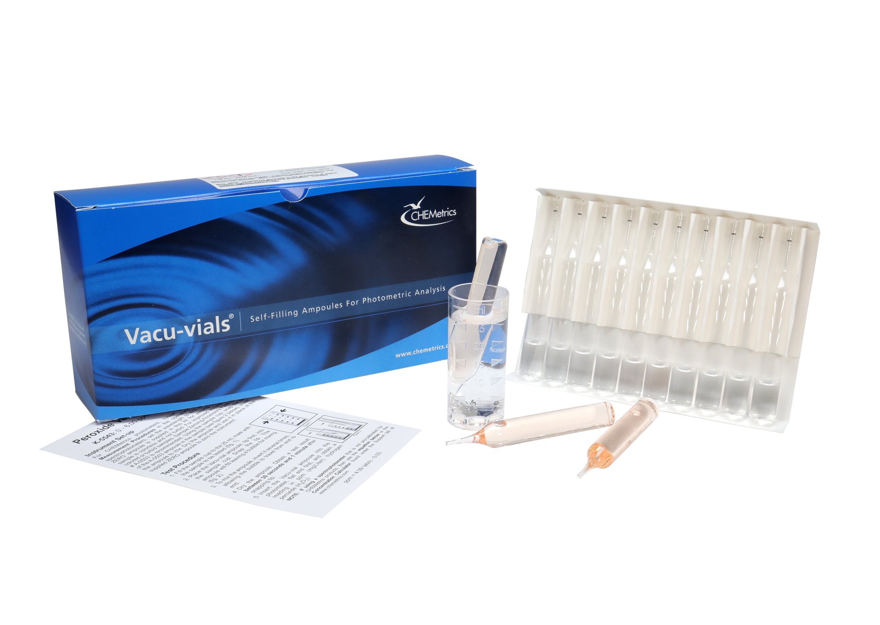 K-5543 Hydrogen Peroxide Vacu-vials in use