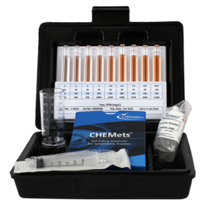 Iron (total & ferrous) HR CHEMets® Test Kit (10-100 ppm)