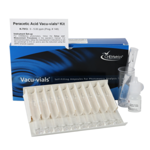 Peracetic Acid Test Kit — Vacu-vials Instrumental Kit