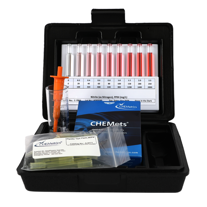 Nitrite HR CHEMets® Test Kit (0-2000 ppm)